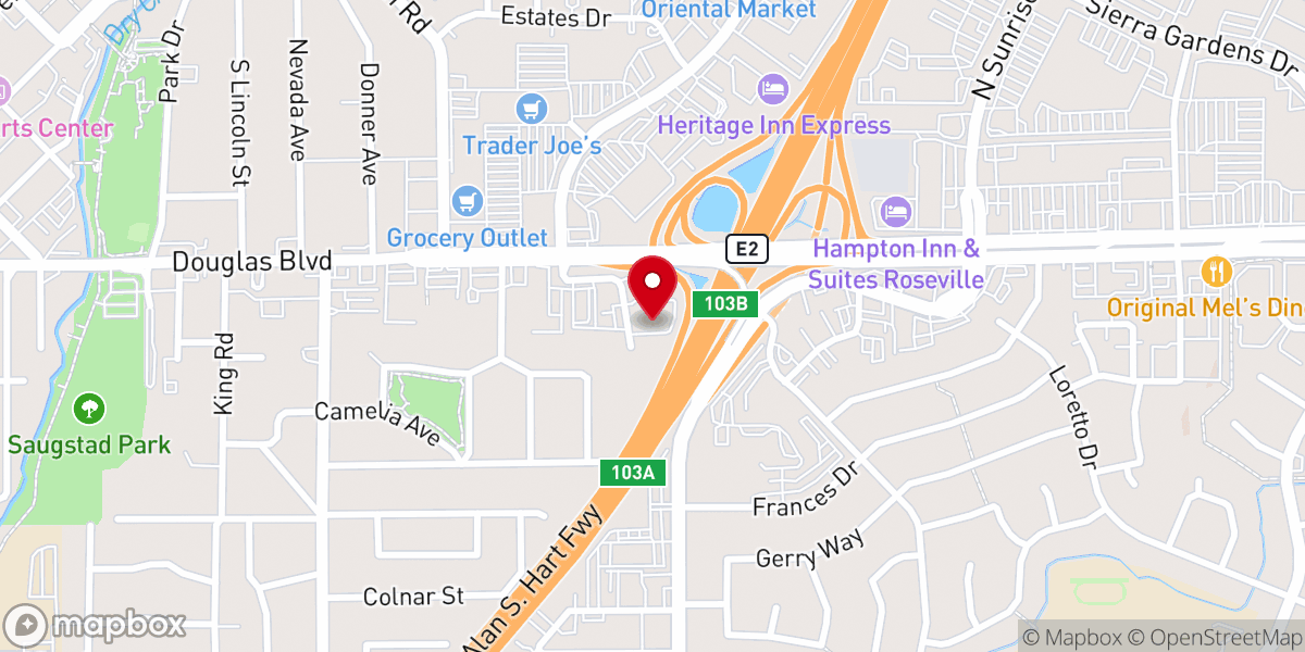 Map showing location of House of Prayer Sacramento