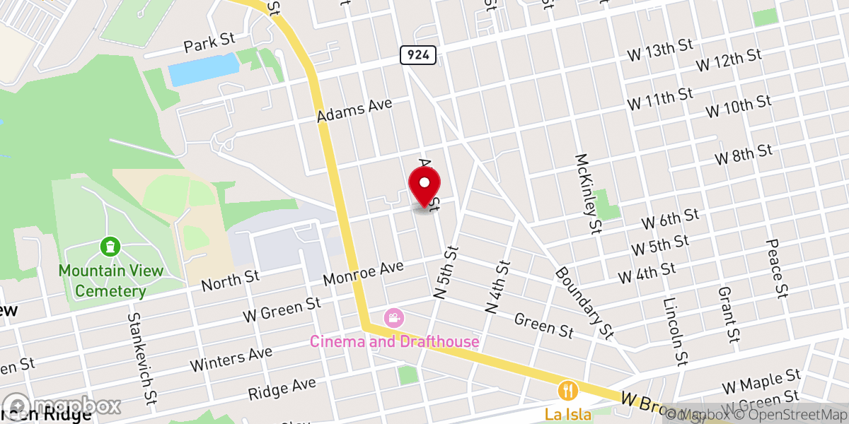 Map showing location of Iglesia Adventista del 7° Día