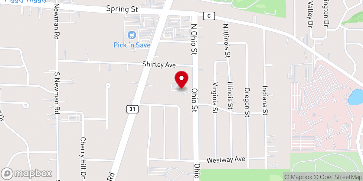 Map showing location of Covenant Presbyterian Church (PCUSA)