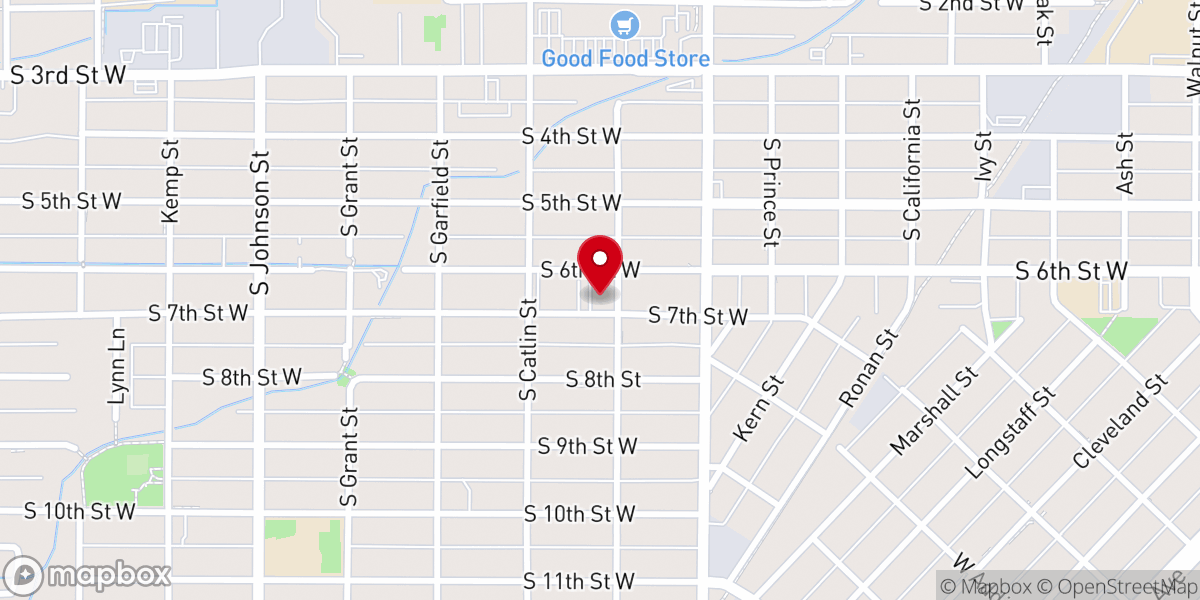 Map showing location of Grace Gospel Church