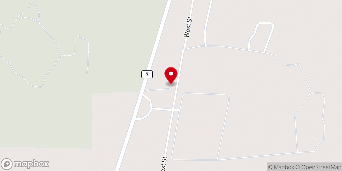 Map showing location of Finley Grove M.B. Church