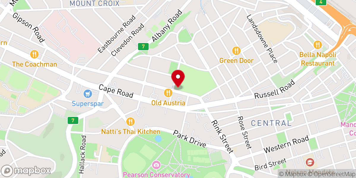 Map showing location of St. Cuthbert's Church