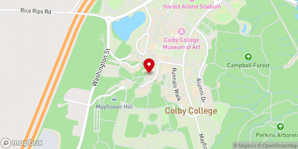 Map showing location of Lorimer Chapel