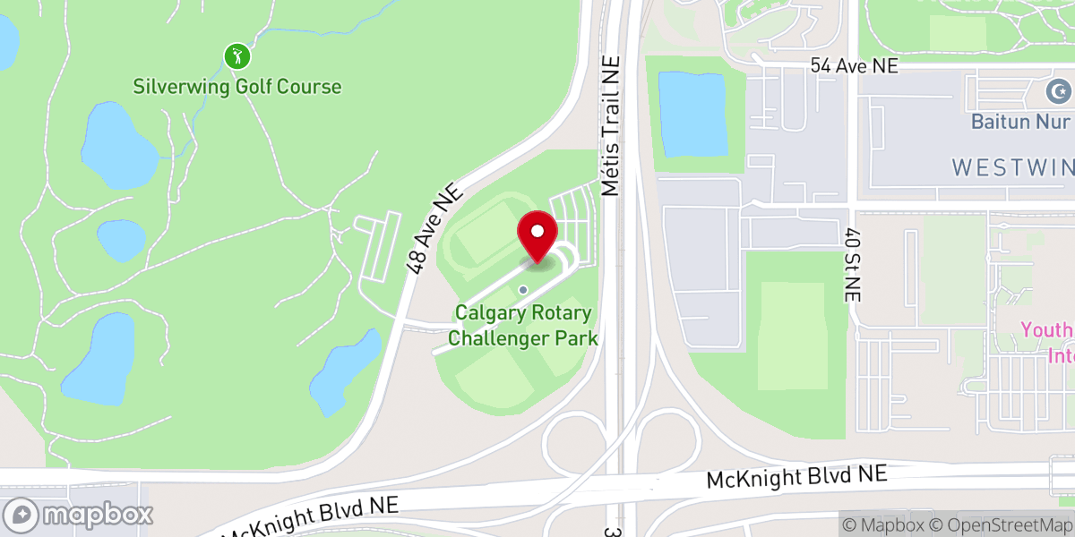 Map showing location of Northside Baptist Church