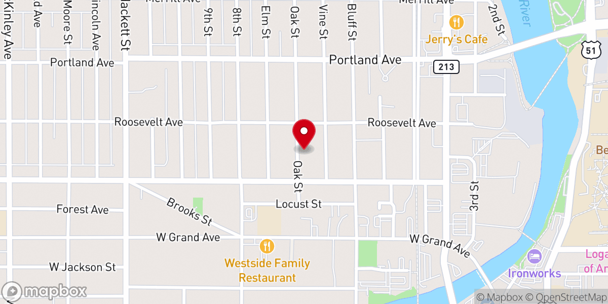 Map showing location of Iglesia Centro De Vida