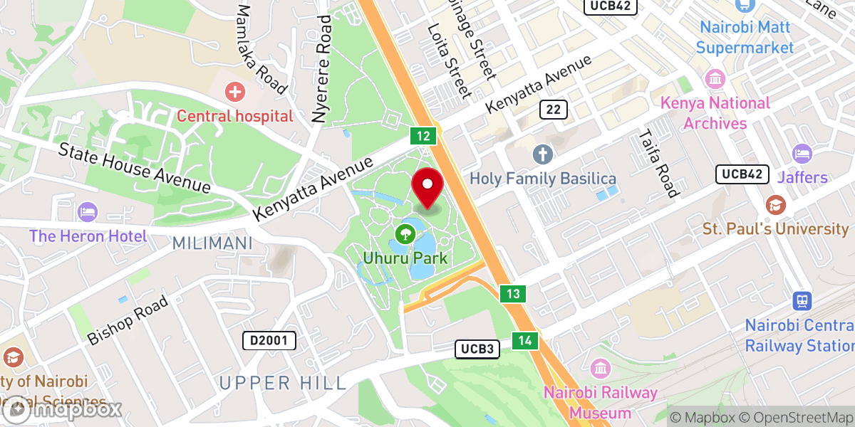 Map showing location of ACK St. Peter's Church