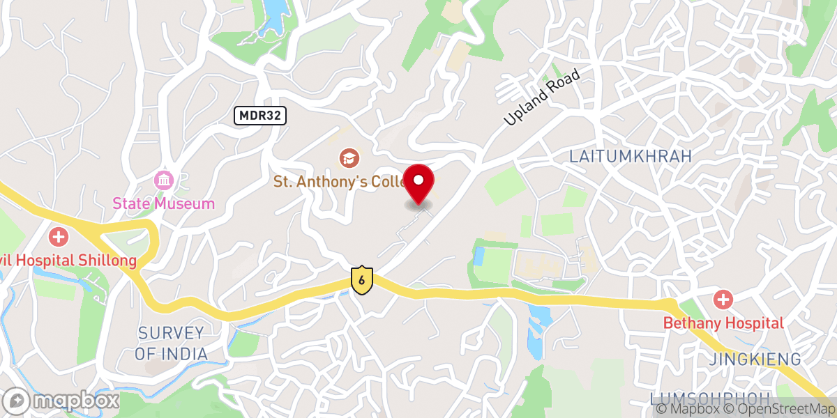 Map showing location of Cathedral of Mary Help Car Parking