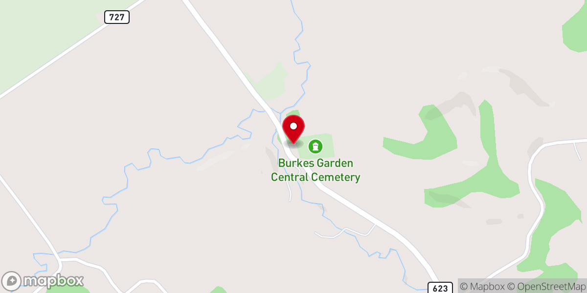 Map showing location of Lutheran Church