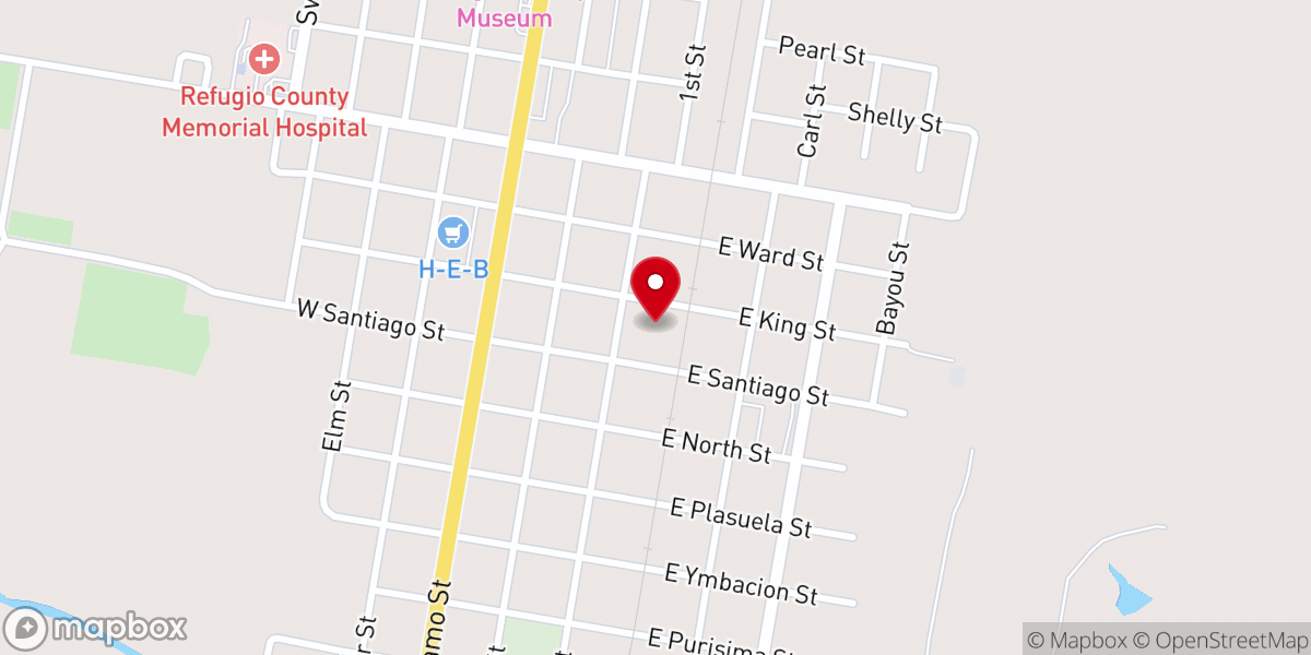Map showing location of Union Baptist Church