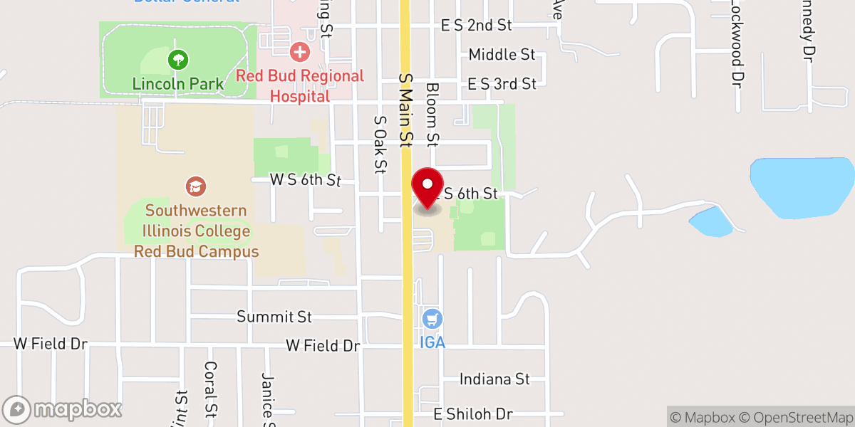 Map showing location of St John's Lutheran School
