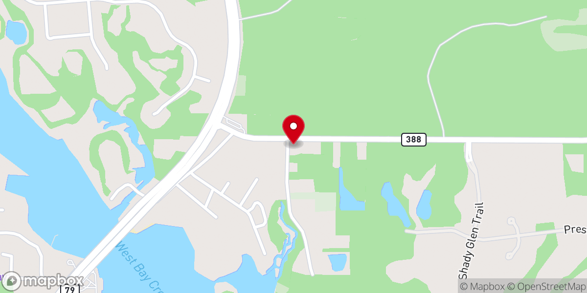 Map showing location of West Bay Holiness Community Church