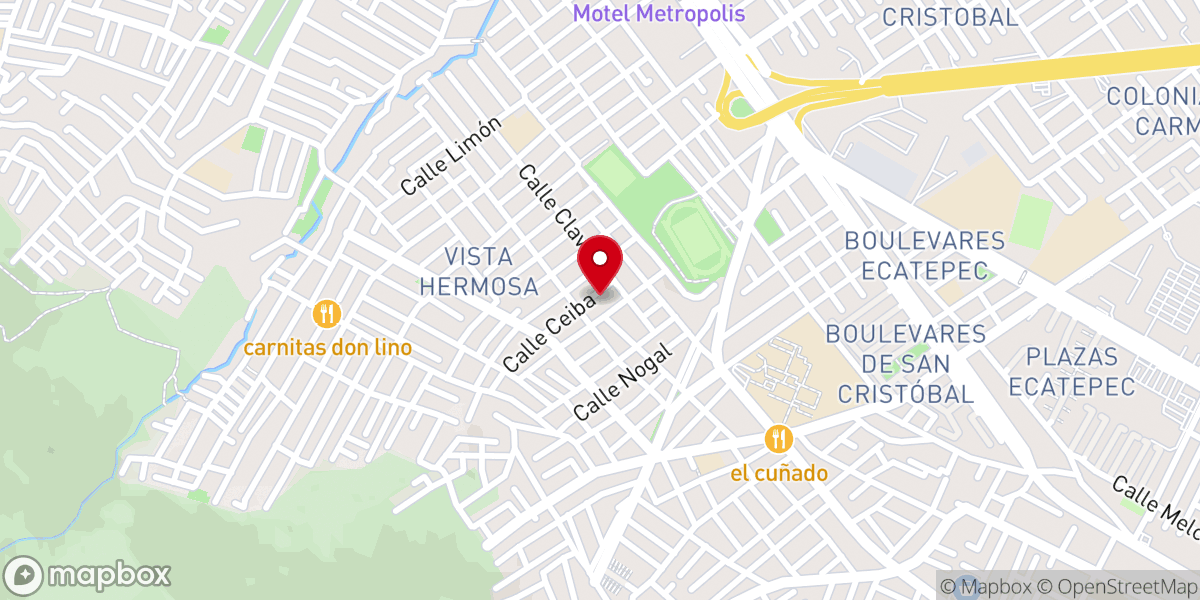 Map showing location of COLUMNA Y BALUARTE DE LA VERDAD ECATEPEC, A. R.