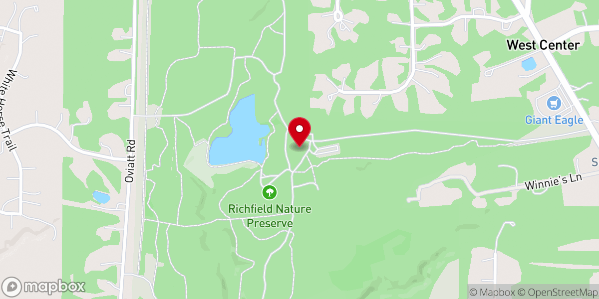 Map showing location of The Lodge at Richfield Heritage Preserve
