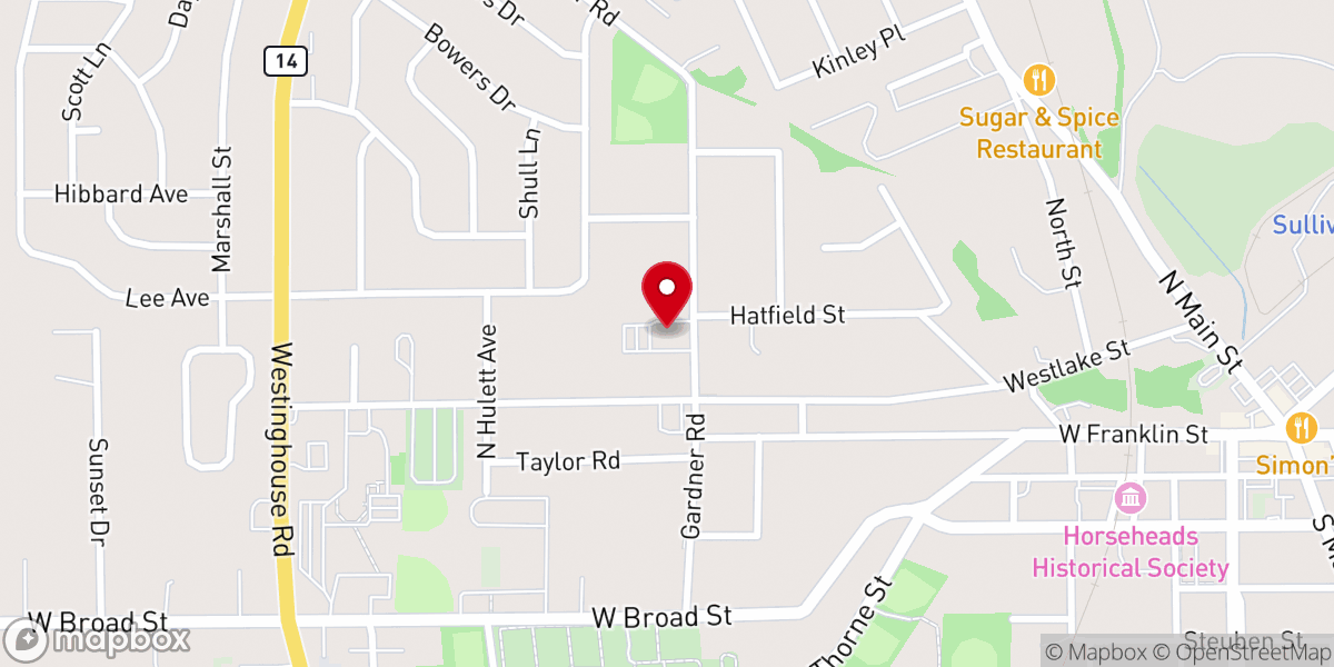 Map showing location of Lighthouse Baptist Church