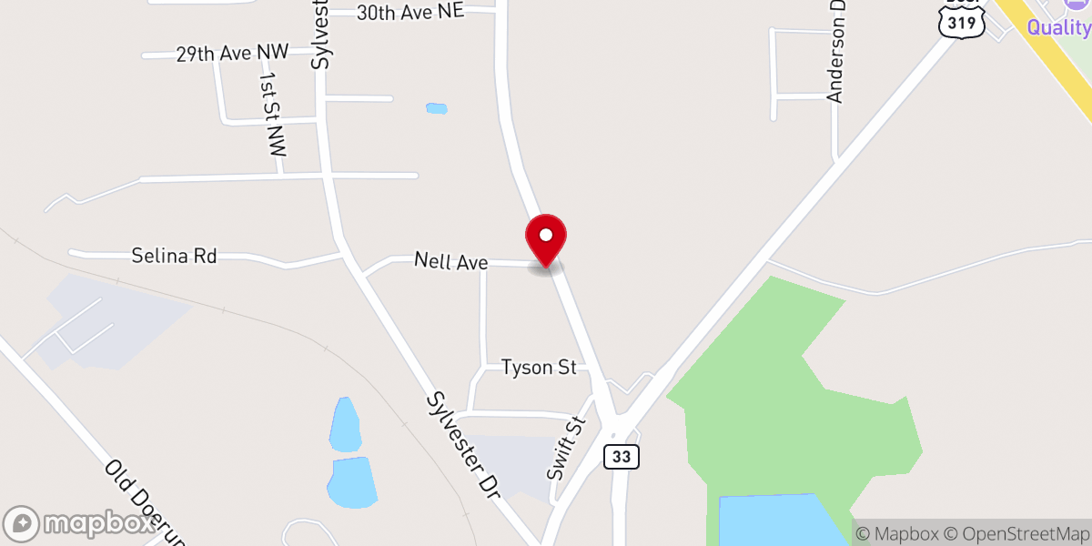 Map showing location of Christian Life Center