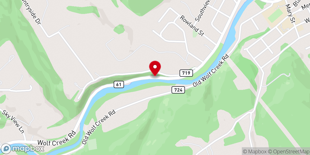 Map showing location of Williams Chapel Church