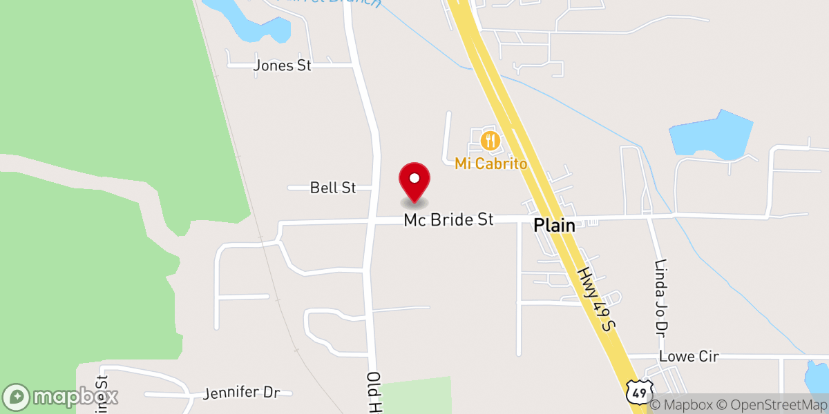 Map showing location of Trinity Gospel Fellowship PCG