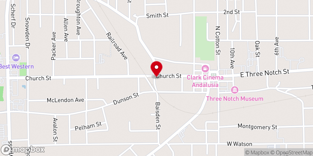 Map showing location of The B Pub