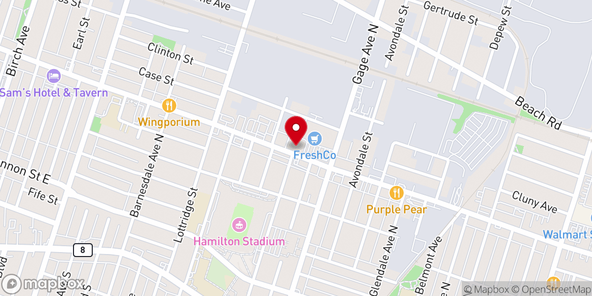 Map showing location of Ukrainian Orthodox Cathedral of St Vladimir