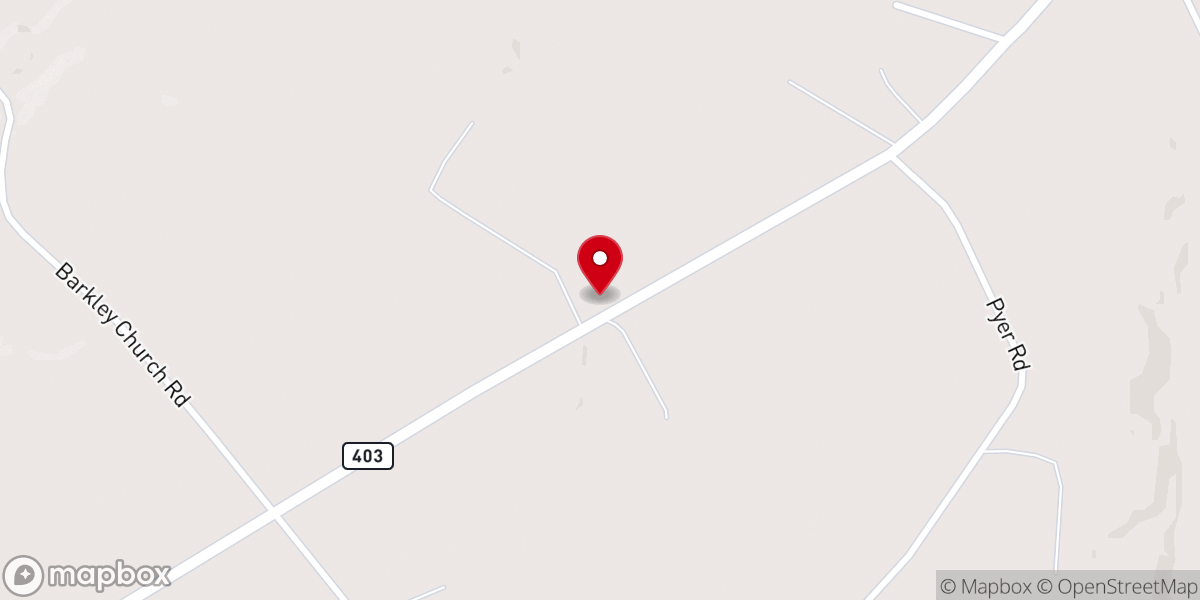 Map showing location of Gospel Community Church