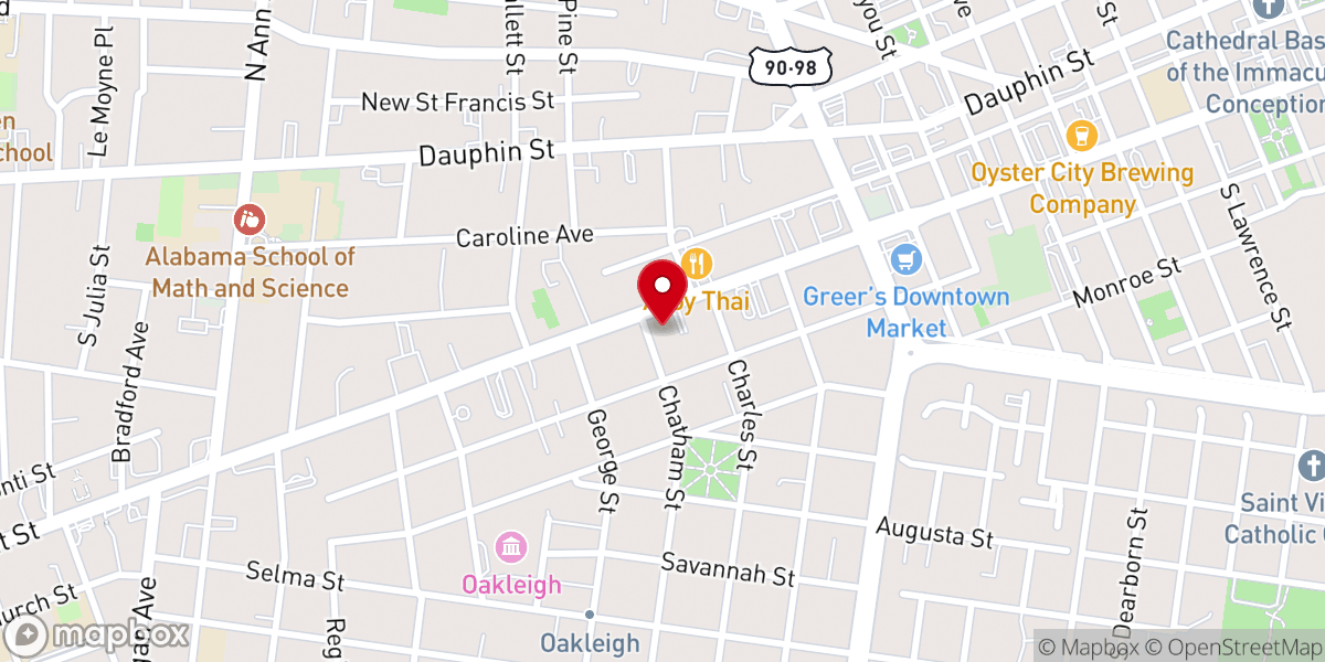 Map showing location of Cornerstone Metropolitan Community Church