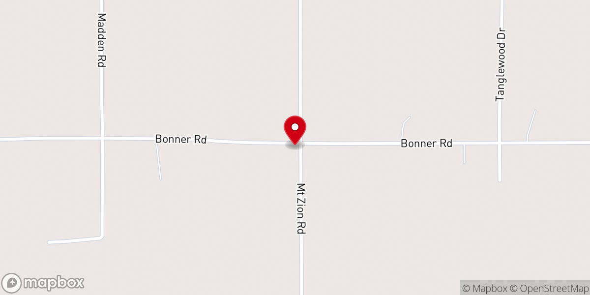 Map showing location of Mt Zion Church of God