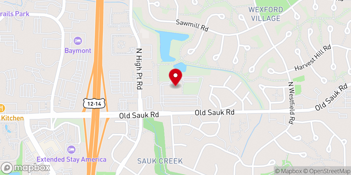 Map showing location of High Point Church