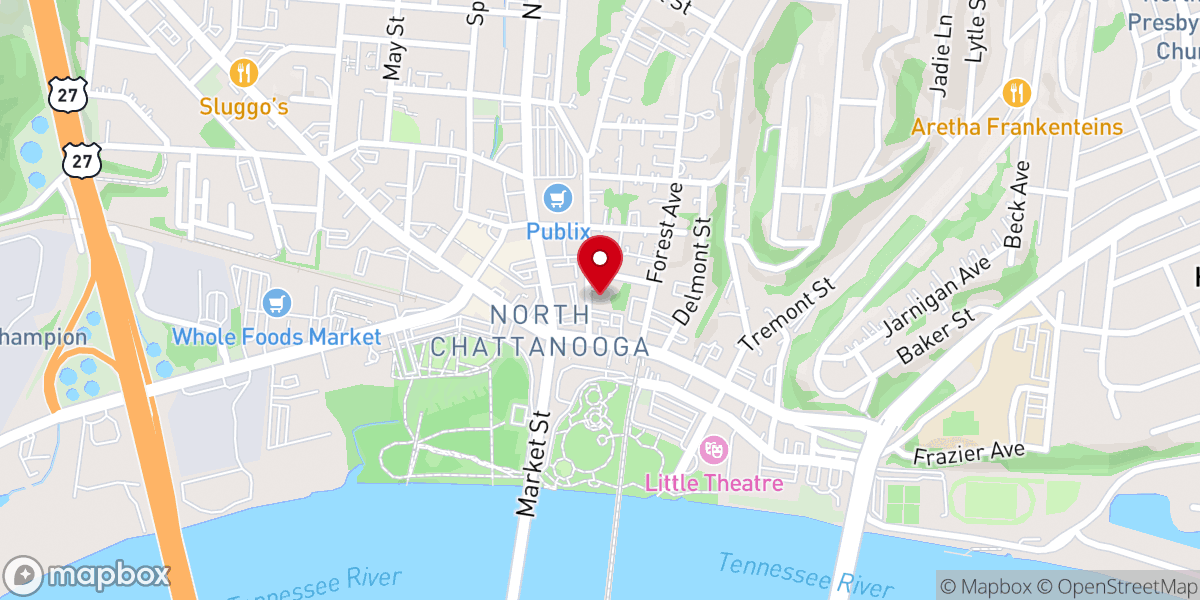 Map showing location of North Shore Fellowship