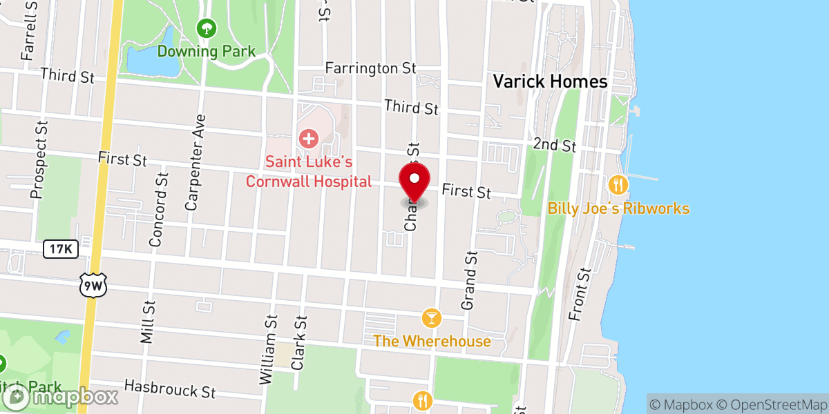 Map showing location of Holy Trinity Unity Cogic