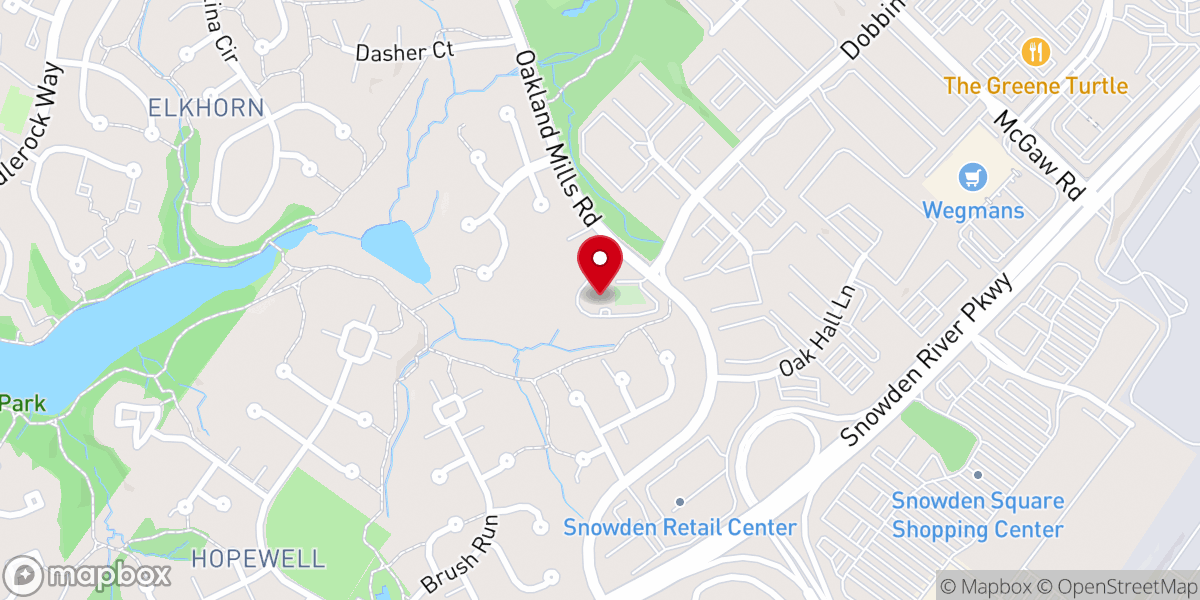 Map showing location of Christ Episcopal Church