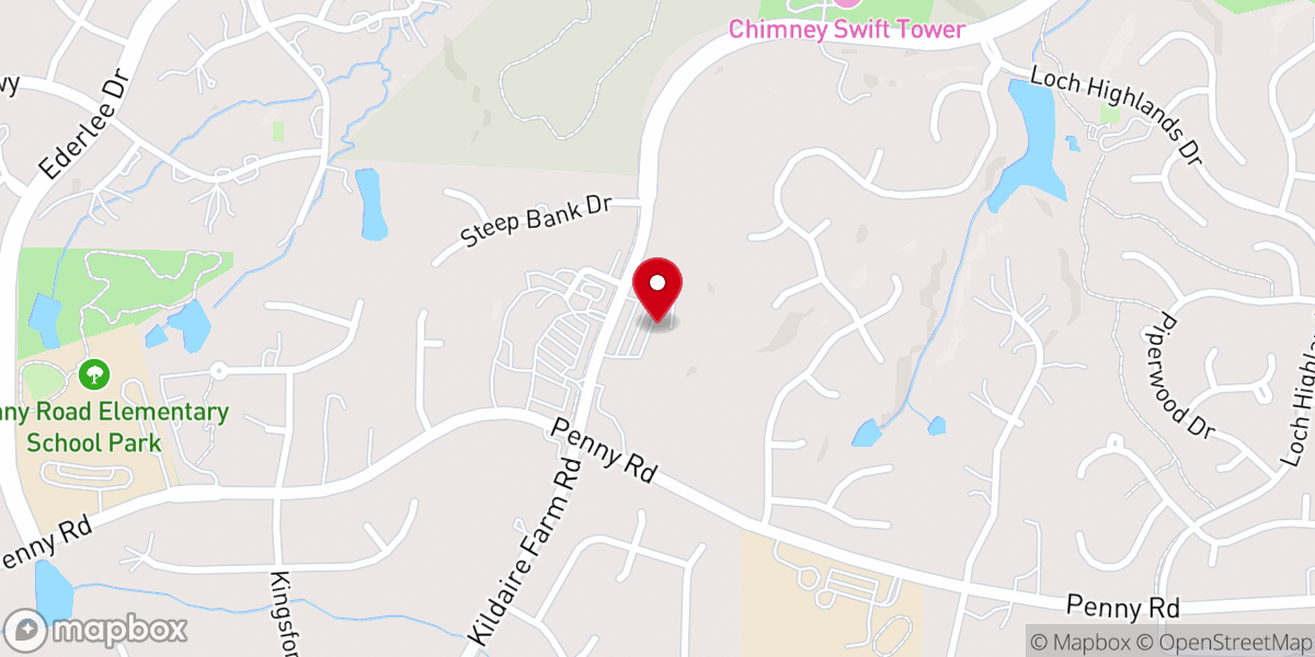 Map showing location of Saint Francis United Methodist Church