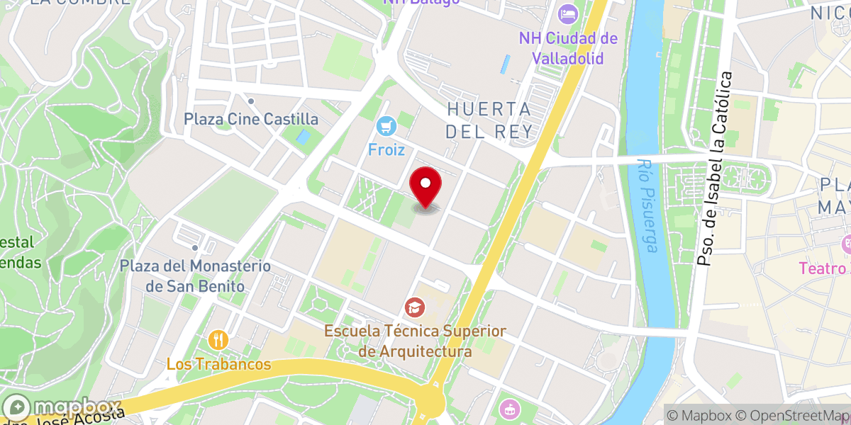 Map showing location of Parroquia de San Vicente de Paúl