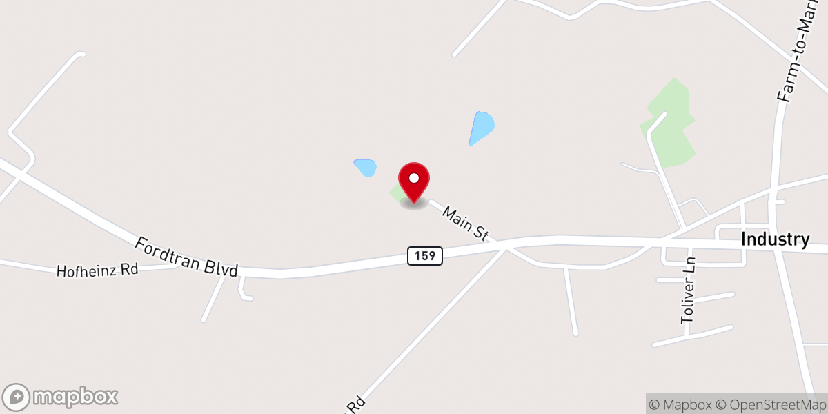 Map showing location of Industry Brethren Church