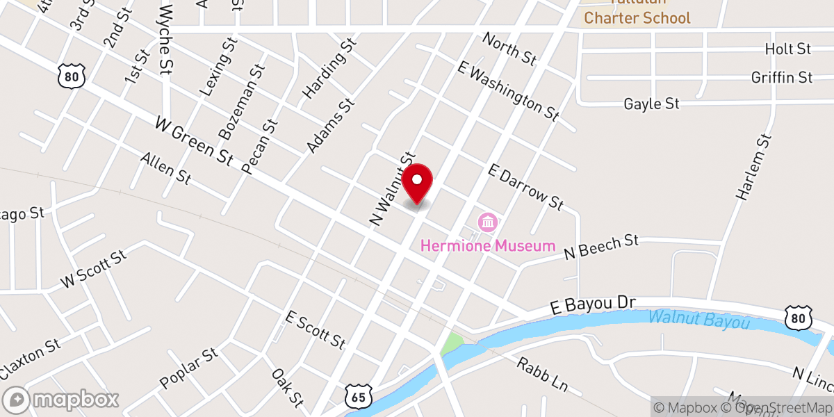 Map showing location of Madison Parish Parent Center