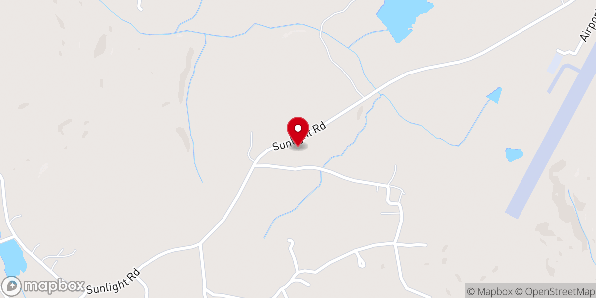 Map showing location of Sunlight Missionary Baptist Church