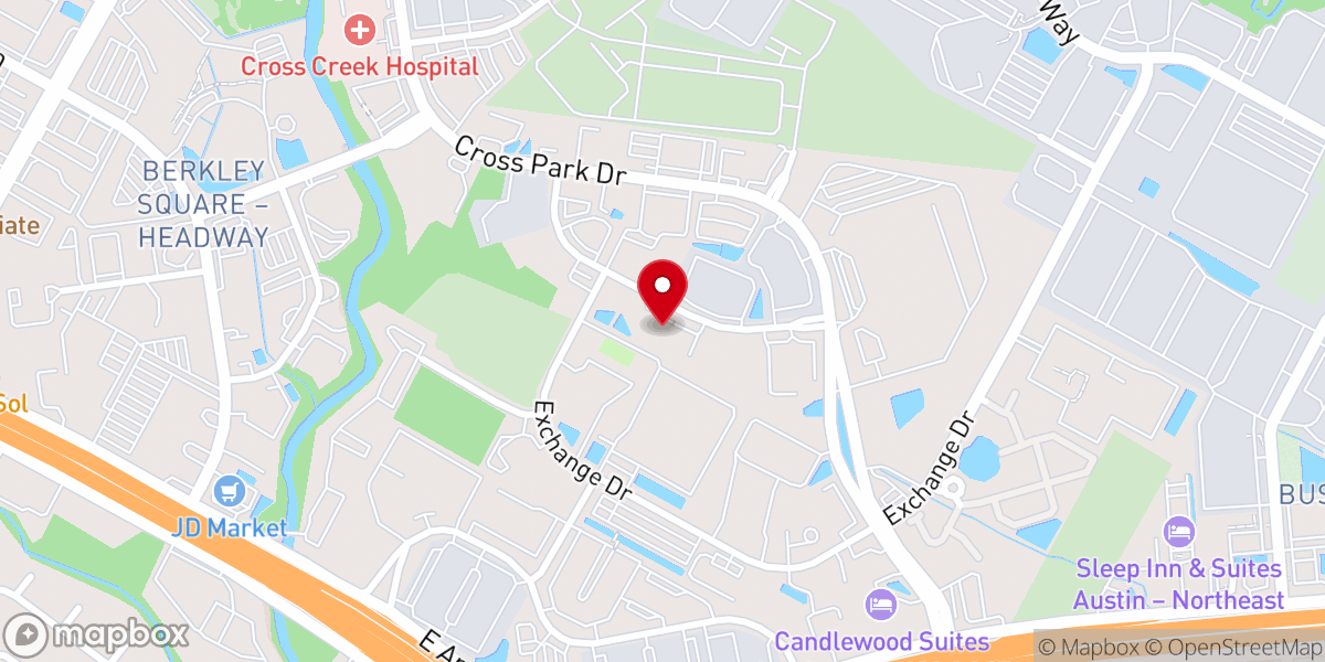 Map showing location of Trinity Baptist Church