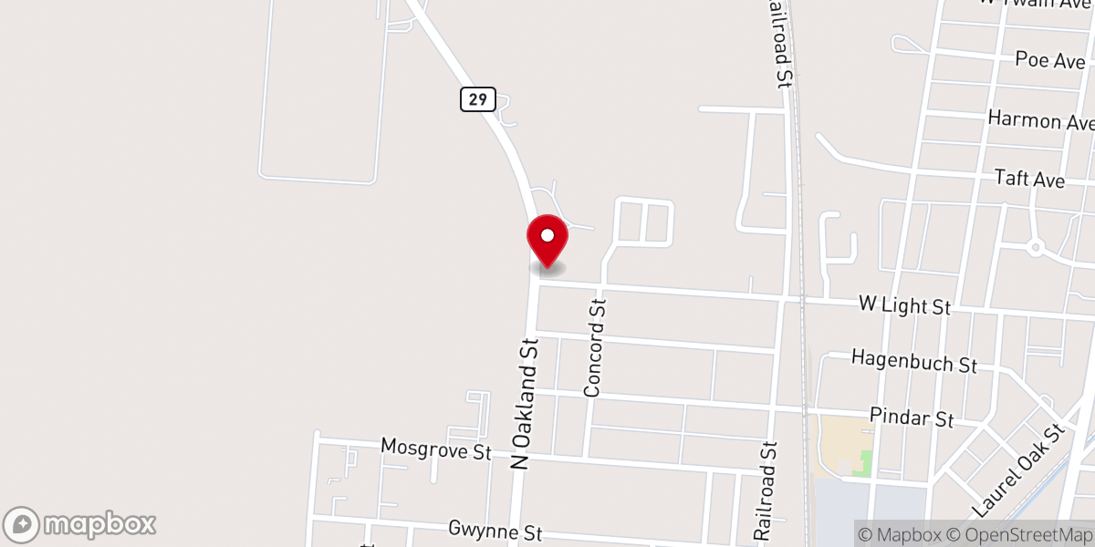 Map showing location of New Beginnings Church