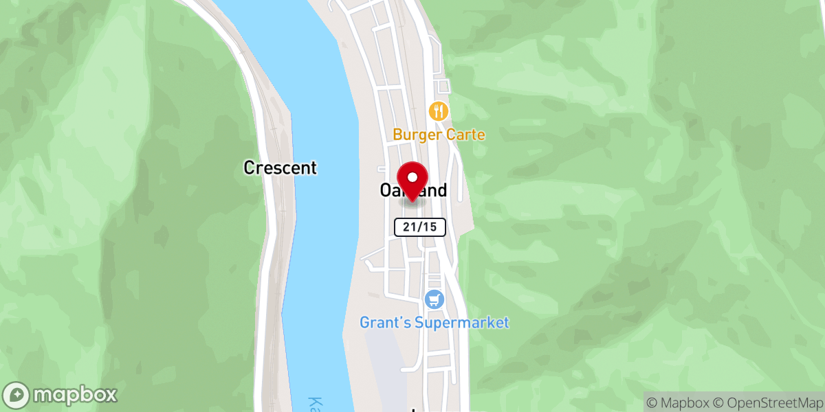 Map showing location of First Baptist Church Smithers