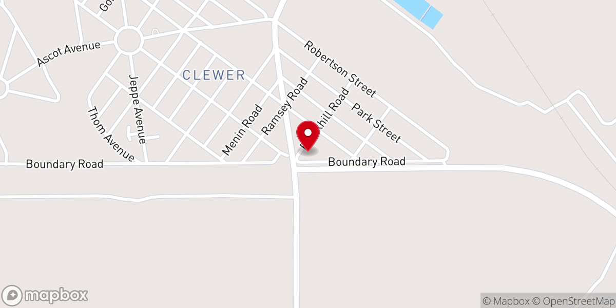 Map showing location of The eVangelical Church eMalahleni