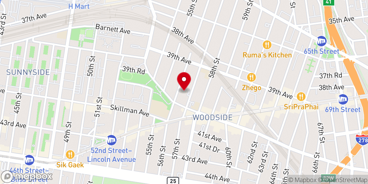 Map showing location of St. Sebastian Roman Catholic Church (Rectory)