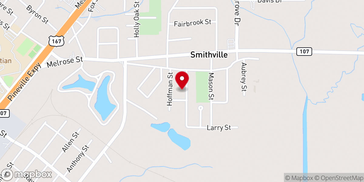 Map showing location of Good Hope Baptist Church