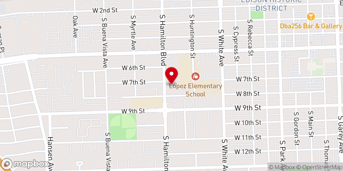 Map showing location of Macedonia Baptist Church