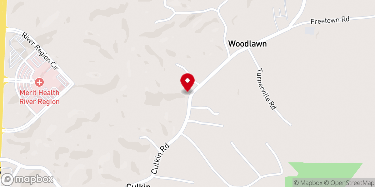 Map showing location of Living Water Christian Fellowship