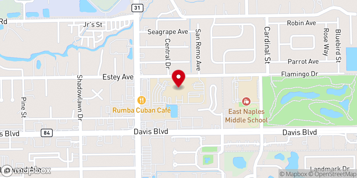 Map showing location of Grow Church South Naples