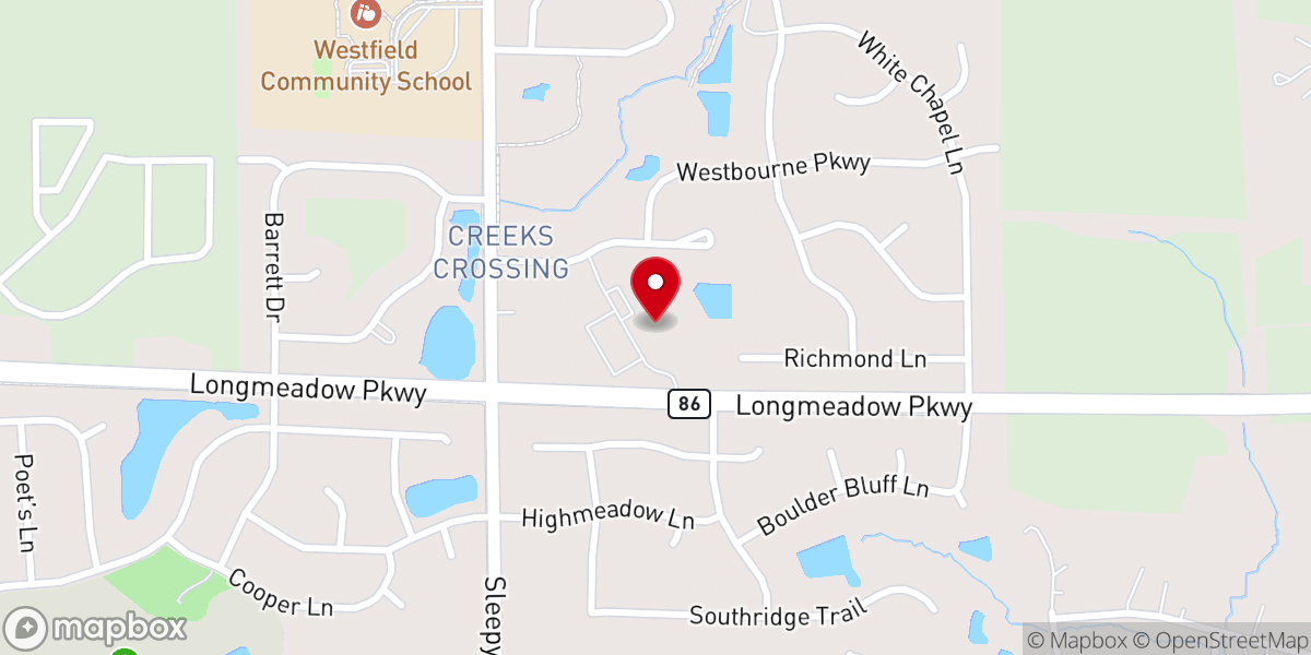 Map showing location of Light of Christ Lutheran Church