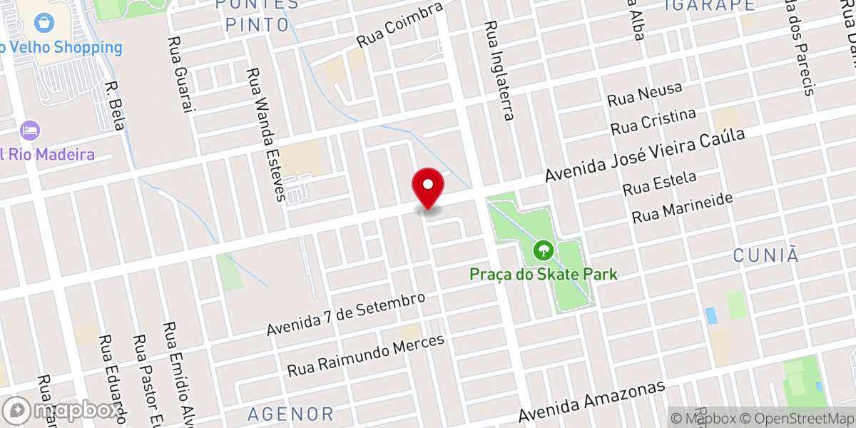 Map showing location of Igreja Nova Aliança de Porto Velho