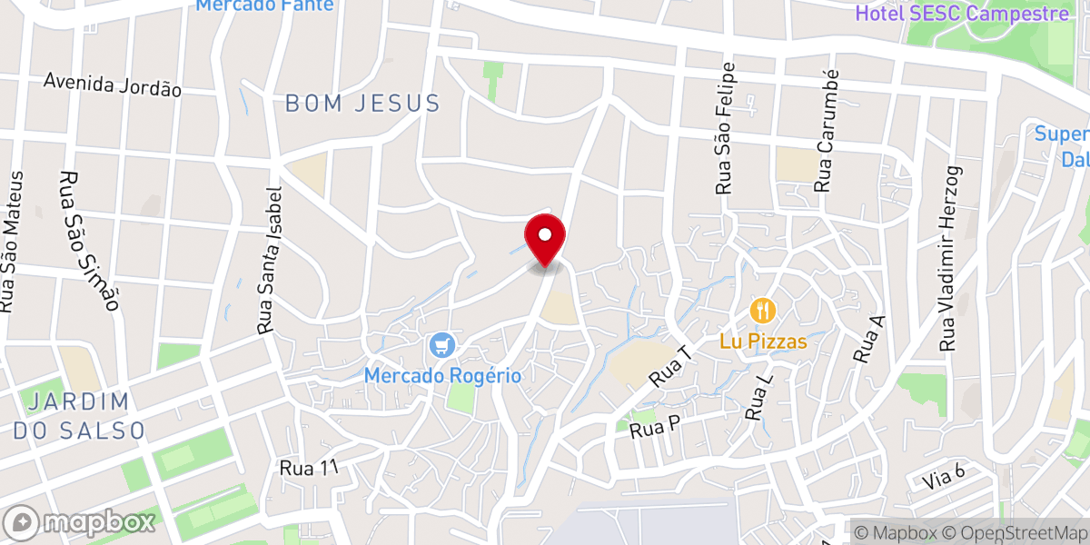 Map showing location of Assembleia de Deus congregação Mato Sampaio
