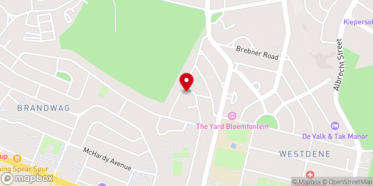 Map showing location of St John's Methodist