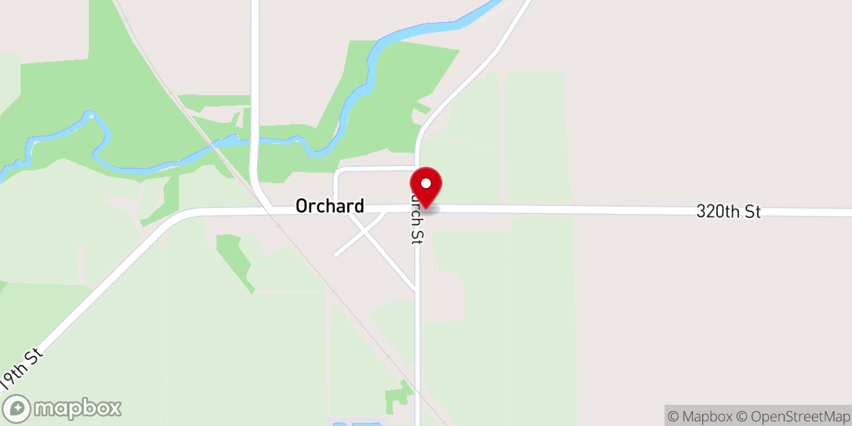 Map showing location of First Congregational United