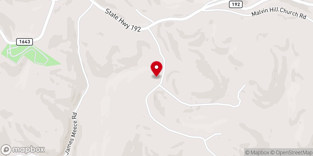 Map showing location of White Lily Church